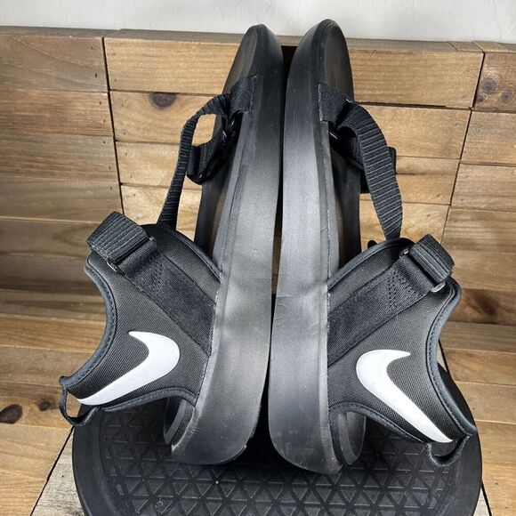 Nike Swoosh Sandal Mens Size 13 Black Strap Outdoor Shoes Outdoor Active - Picture 9 of 10